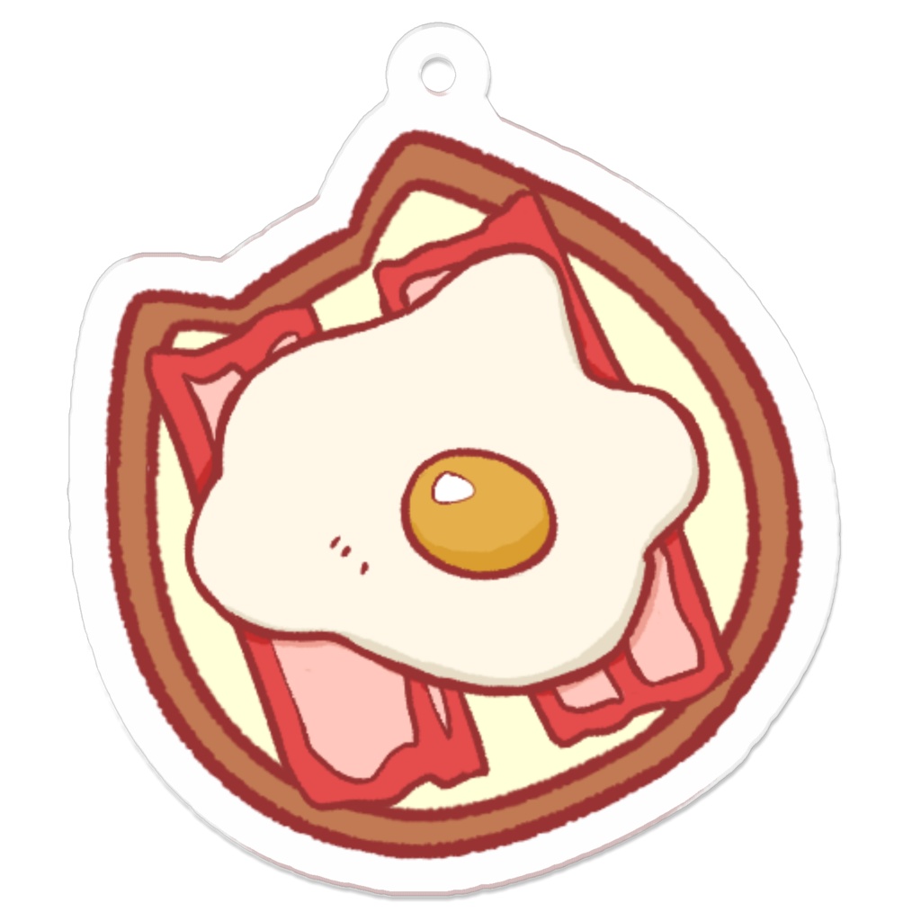 にゃんこベーカリー【アクキー】ハムエッグパン