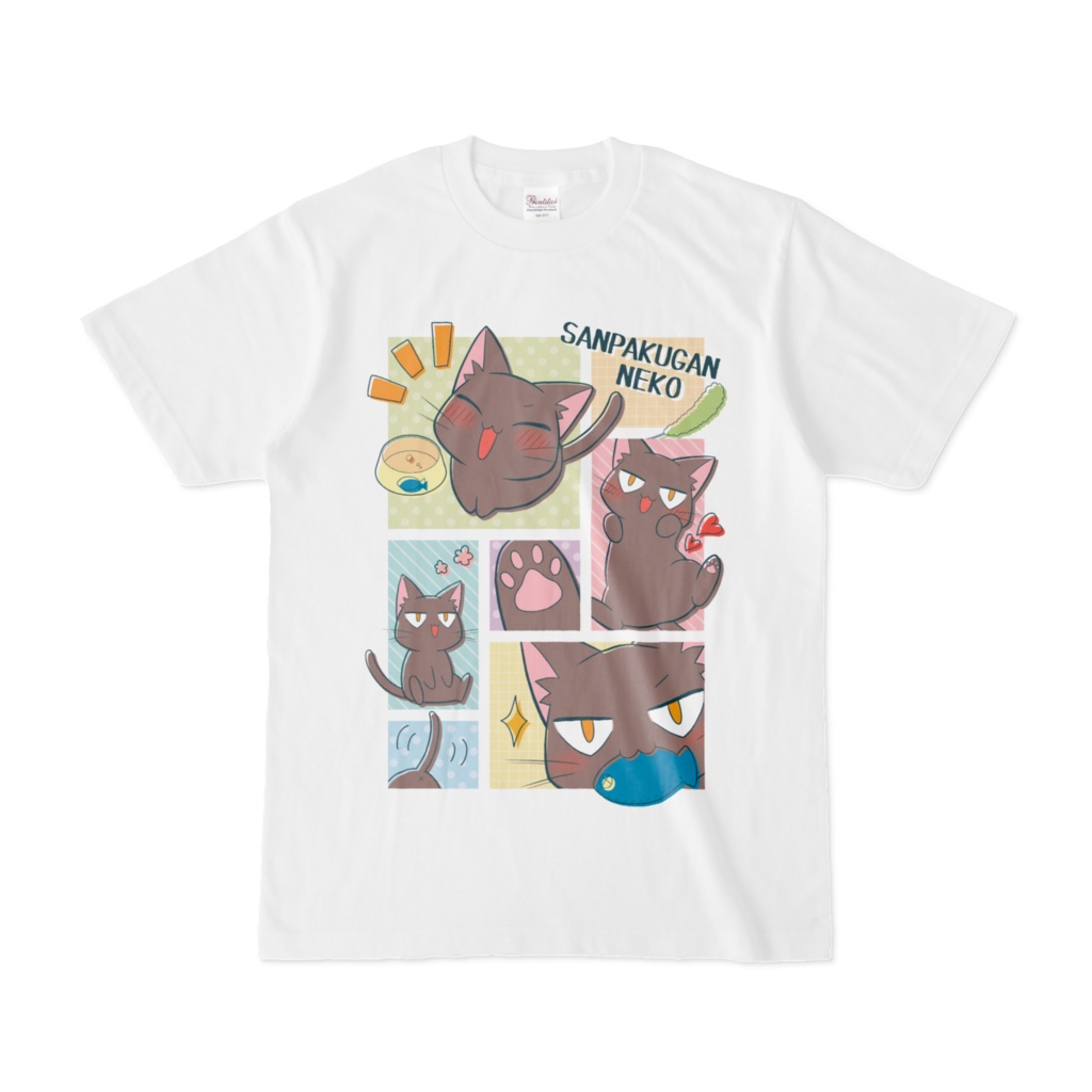 三白眼ネコ DAYS Ｔシャツ