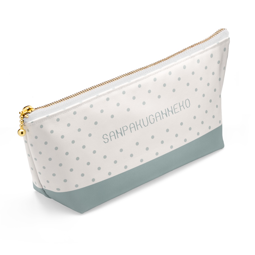 三白眼ネコ 素喜驚哀 ポーチ