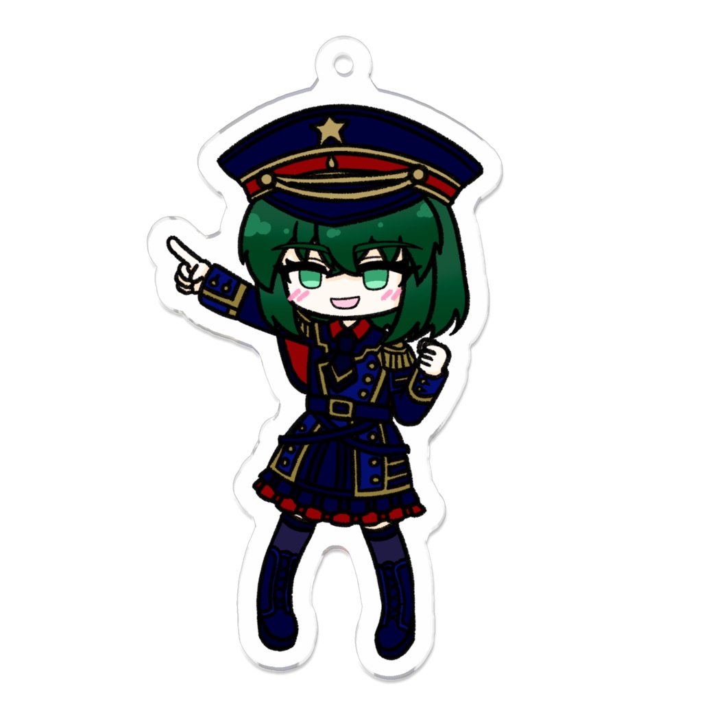 まみずキーホルダー(軍服風)