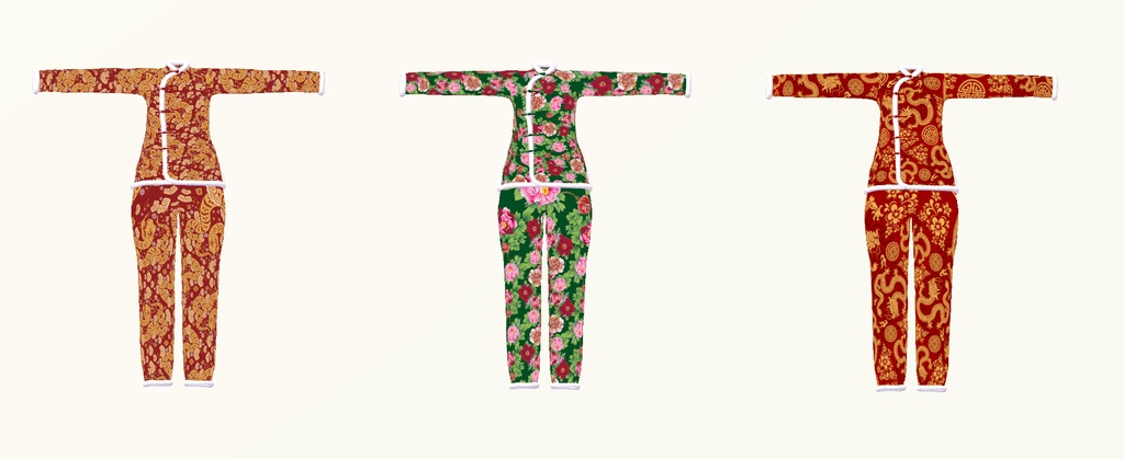 【複数Avatar対応】東北大花袄 中国風