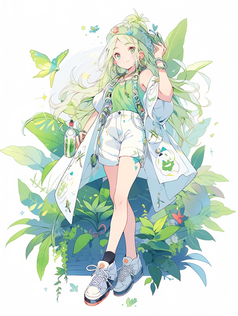 植物擬人化　キャラ立ち絵　無料あり