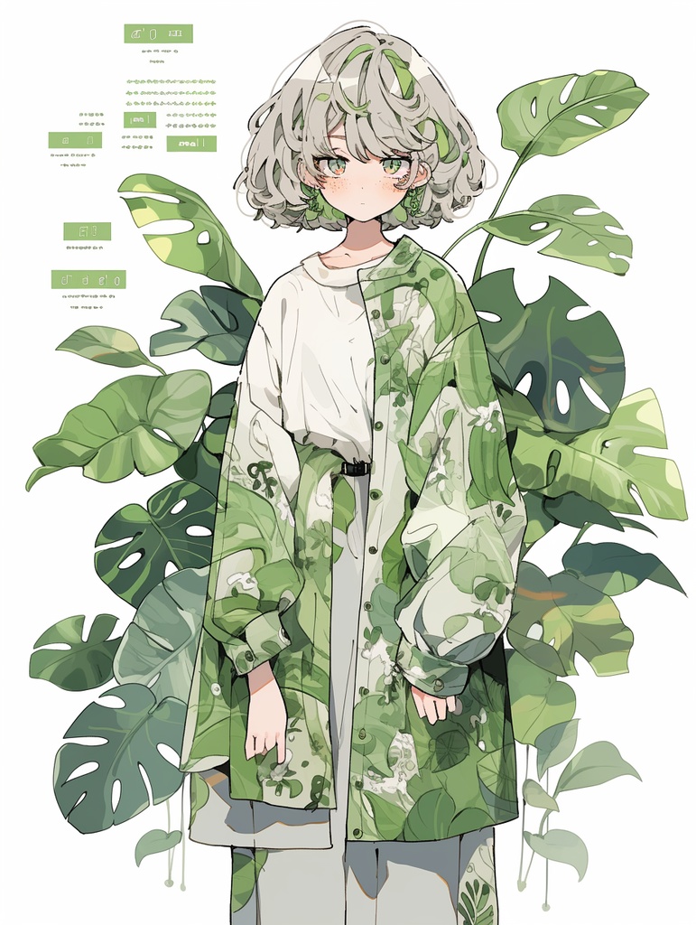 植物擬人化イラスト　無料あり
