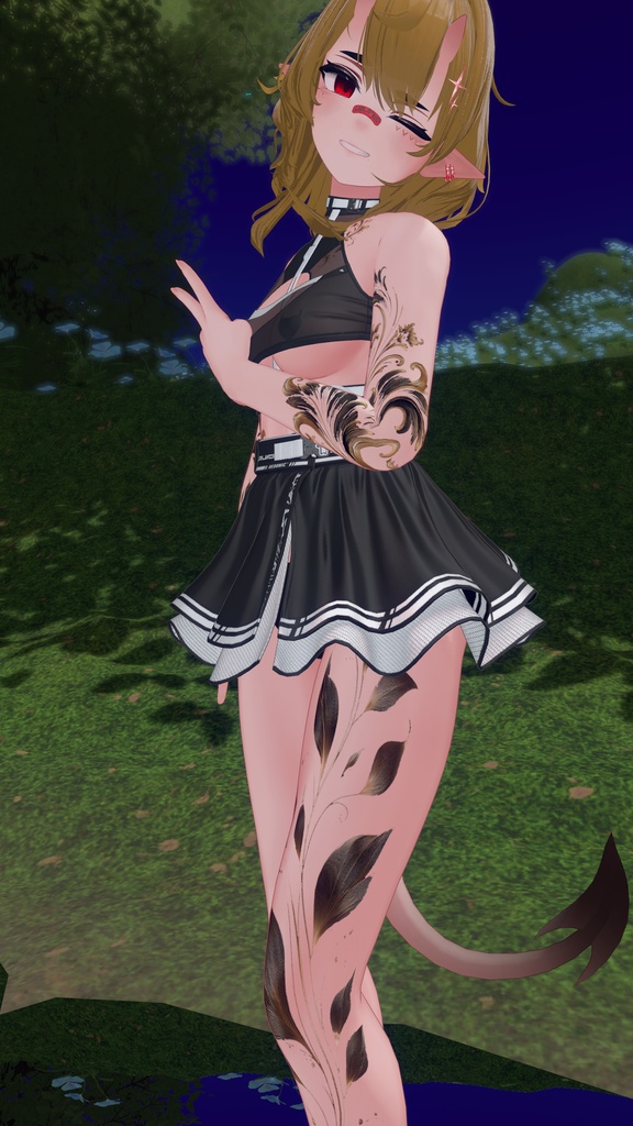 ウルキ専用ボディタトゥー Antique Gold