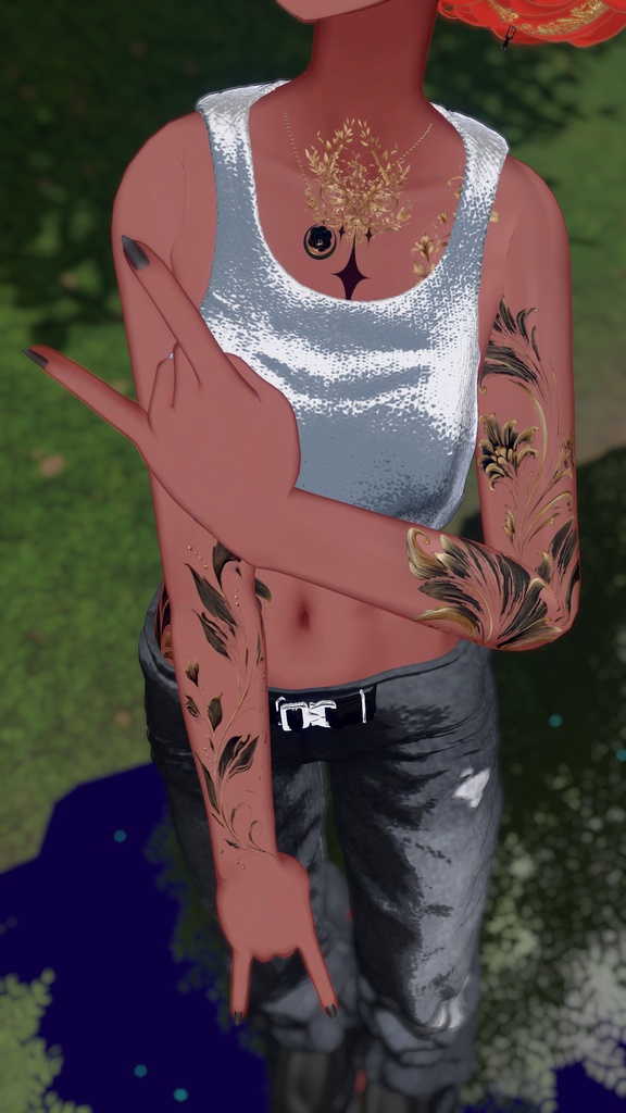 ウルキ専用ボディタトゥー Antique Gold