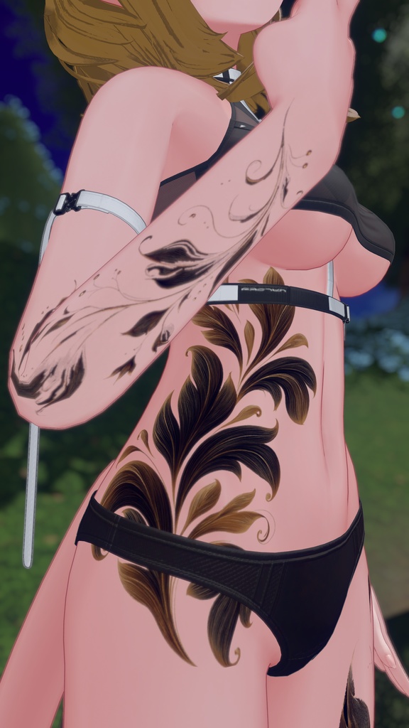 ウルキ専用ボディタトゥー Antique Gold