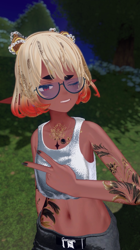 ウルキ専用ボディタトゥー Antique Gold