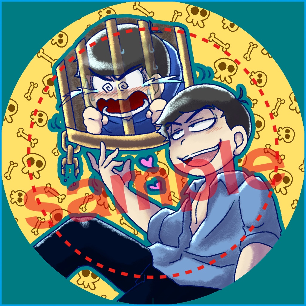 マフィニー缶バッジ54mm