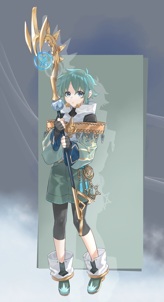 【キャラクター立ち絵】魔法使いっぽい少年