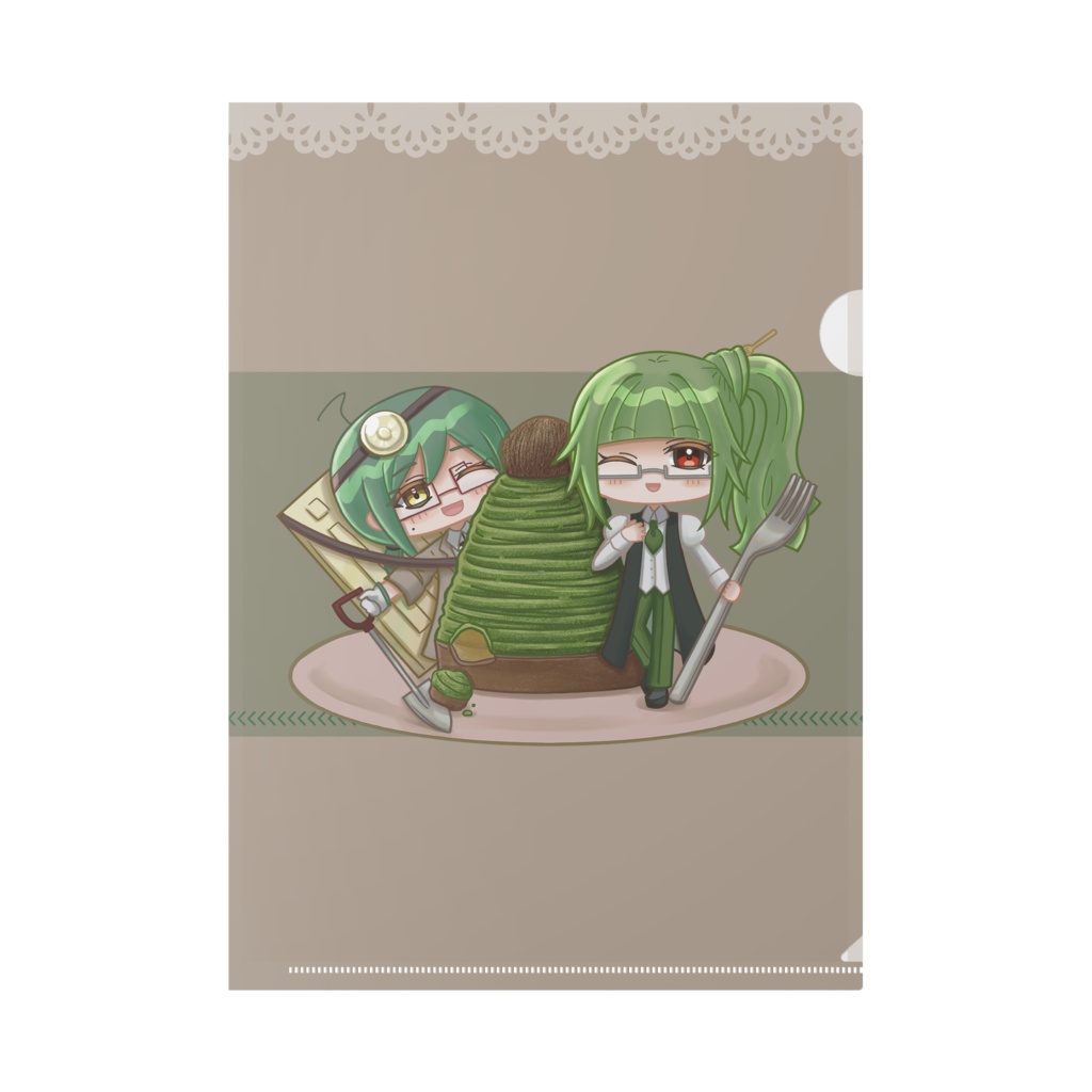 【グッズ】UTAUおやつファイル　カロガド＆茶歌成《抹茶モンブラン》