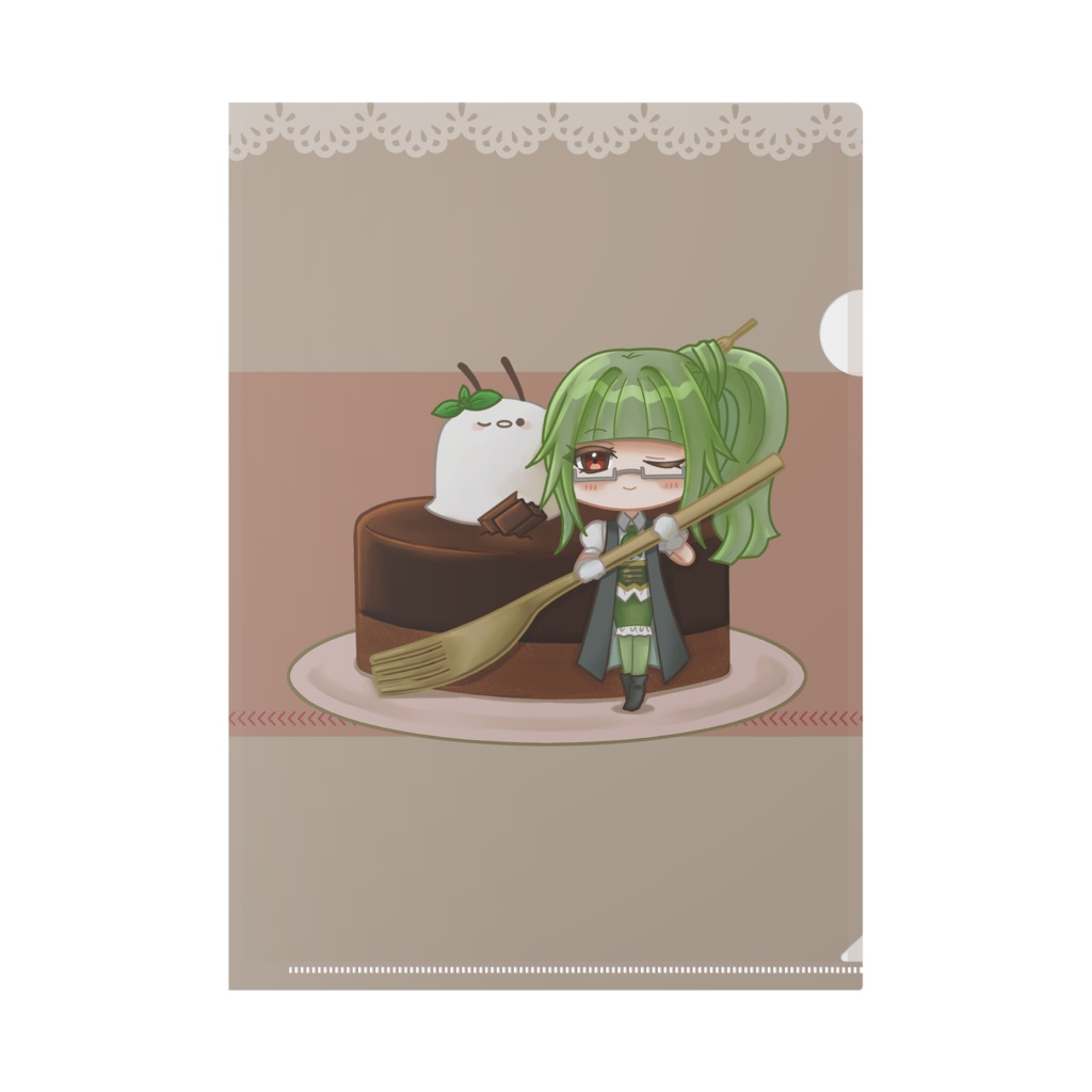 【グッズ】UTAUおやつファイル ちゅんこ豆&茶歌成《チョコケーキ》