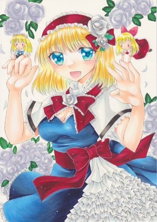 東方☆アリス・マーガトロイド☆A4サイズイラスト原画