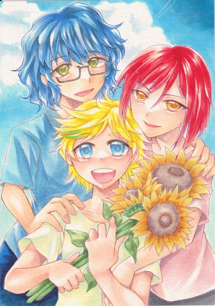 アナログ原画☆あんスタ☆switch三人