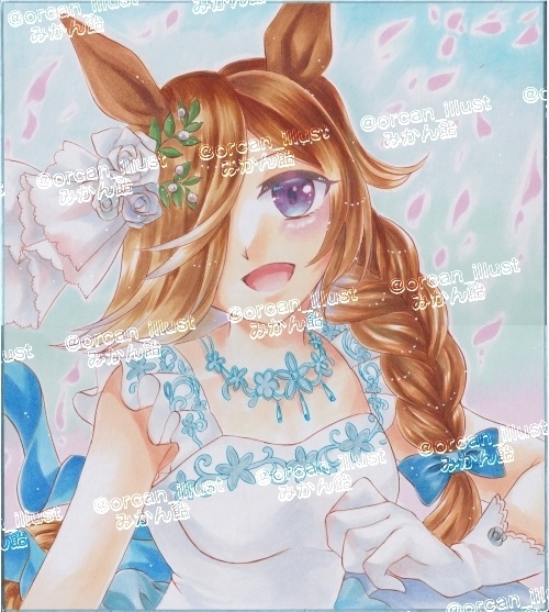 ウマ娘☆ライスシャワー☆ウェディングドレス☆大色紙