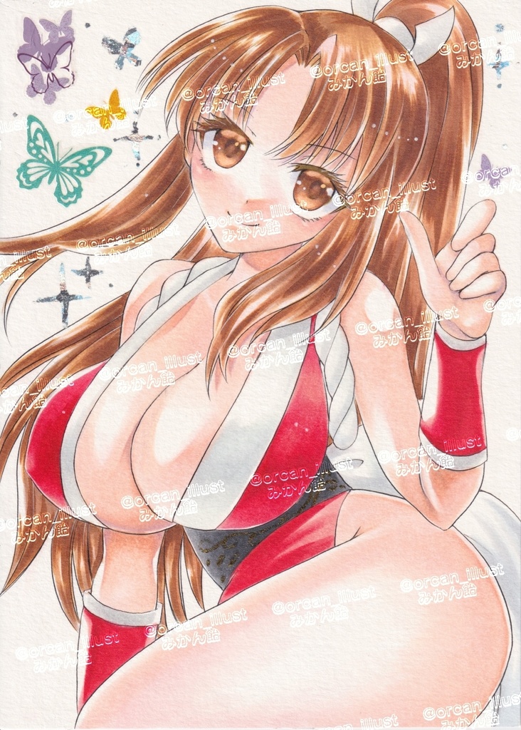 手描きイラスト原画☆不知火舞☆