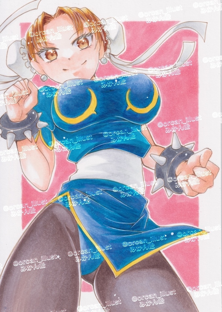 アナログイラスト春麗　A5サイズ