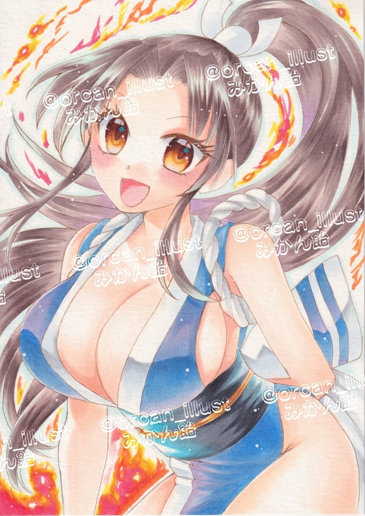 餓狼伝説不知火舞☆青舞☆アナログイラスト