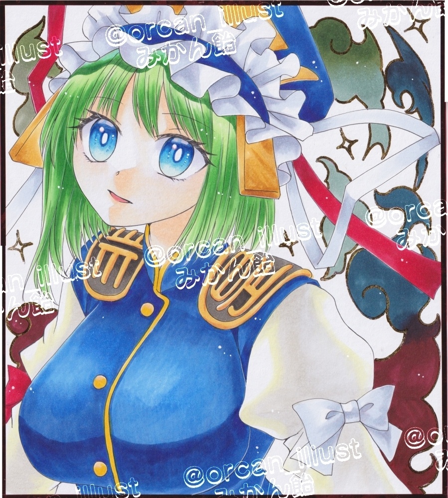 東方project☆四季映姫・ヤマザナドゥ☆アナログイラスト
