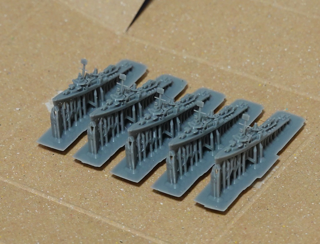 1/3000 フレッチャー級駆逐艦 5隻セット / Flether-class 5 set