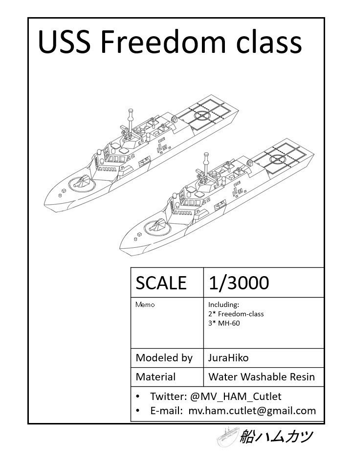 1/3000 米海軍 沿海域戦闘艦 / USN LCS