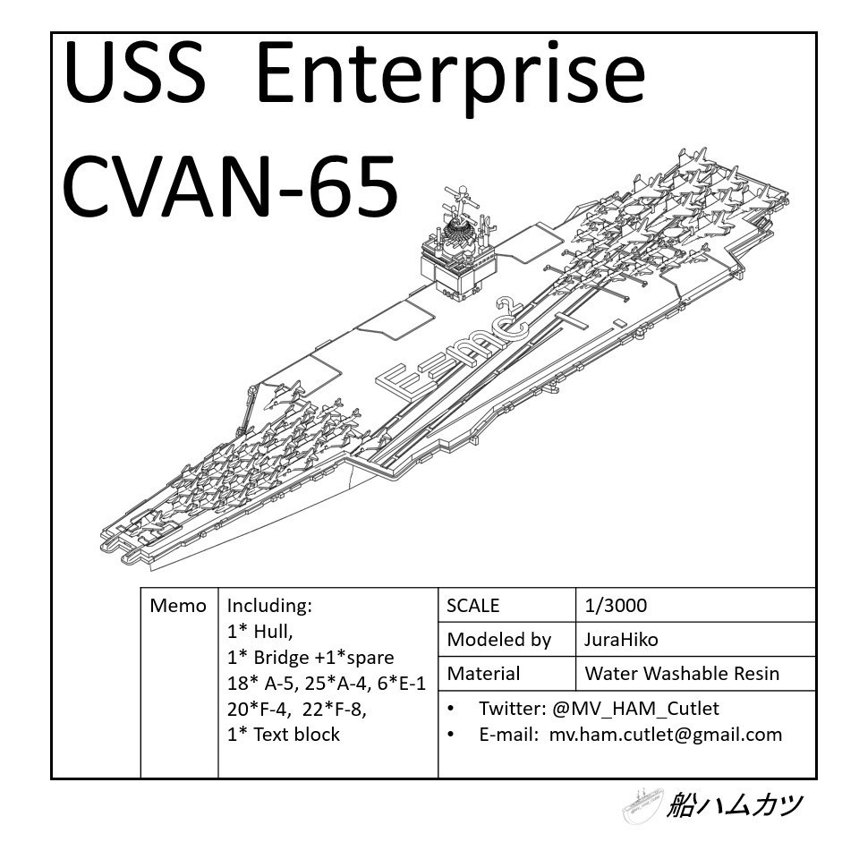 1/3000 CVAN-65 エンタープライズ / Enterprise