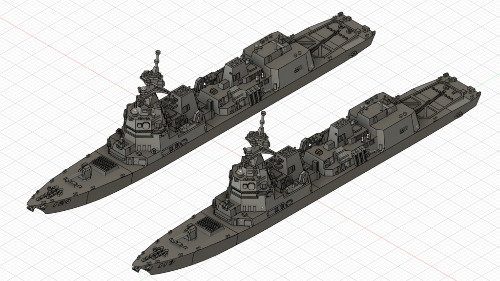 1/3000 あさひ型護衛艦 2隻セット / Asahi-class 2 set