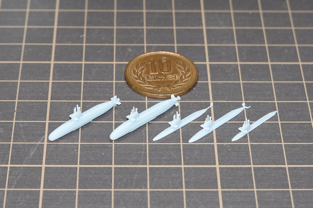 1/3000 海上自衛隊潜水艦セット / JMSDF SS set