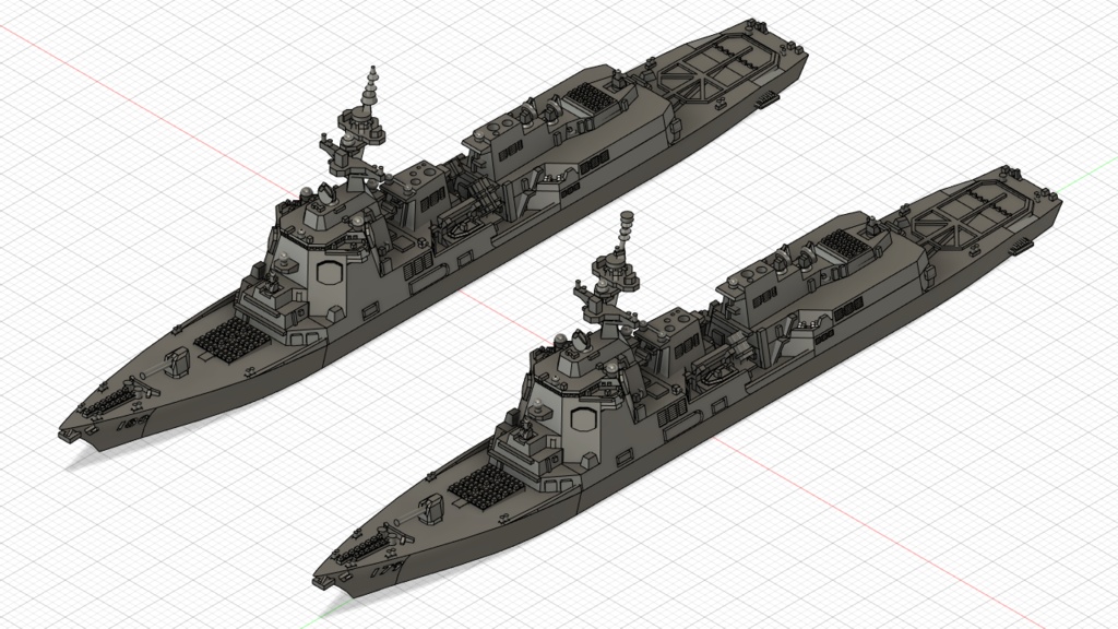 1/3000 まや型護衛艦 2隻セット / Maya-class 2set