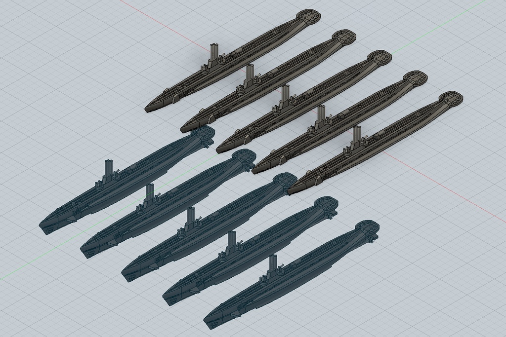 1/3000 ガトー級 5隻セット / Gato-class 5 set