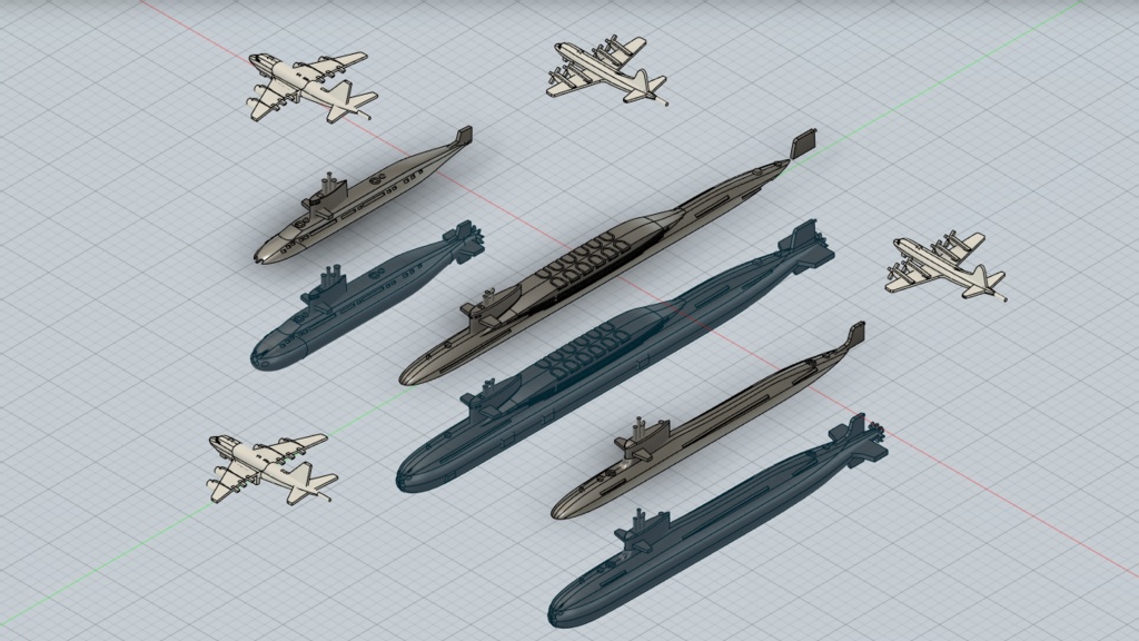 1/3000 中国海軍潜水艦セット / PLAN SS set