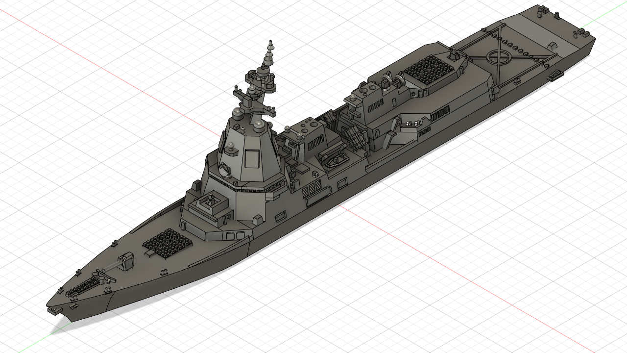 1/3000 イージスシステム搭載艦 / Aegis System Equipped Vessel / ASEV - 船ハムカツ - BOOTH