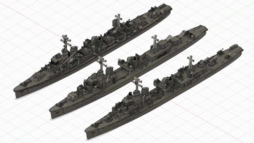 1/3000 陽炎型駆逐艦 / Kagero-class destroyer