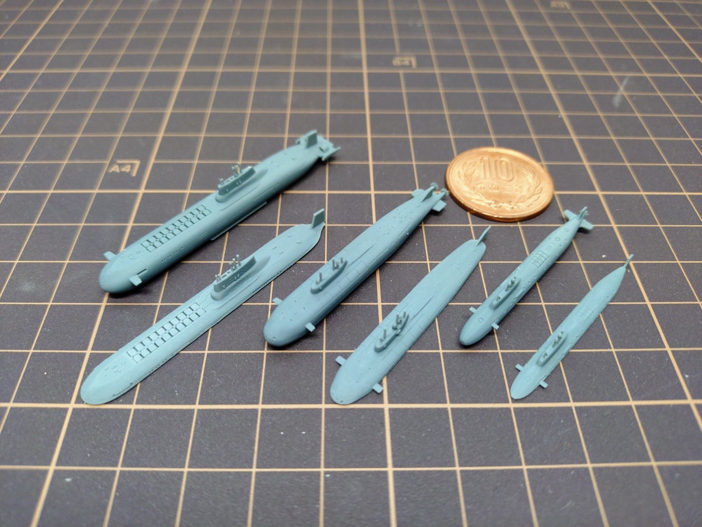 1/3000 ロシア海軍潜水艦セット2 / RFN SS set