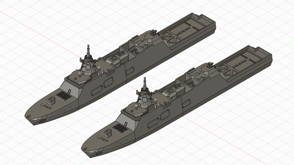 1/3000 改もがみ型護衛艦 06FFM 2隻セット / Upgraded Mogami-class 2set