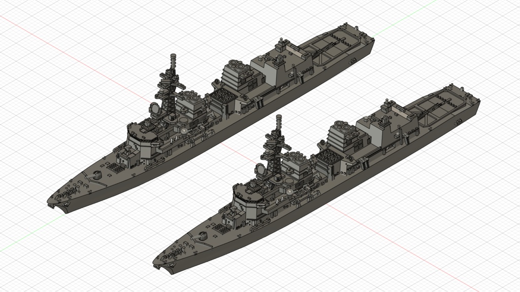 1/3000 むらさめ型護衛艦 2隻セット / Murasame-class 2set