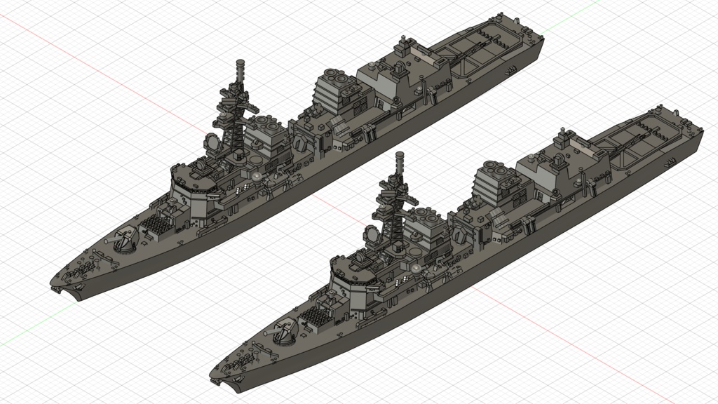 1/3000 たかなみ型護衛艦 2隻セット / Takanami-class 2set