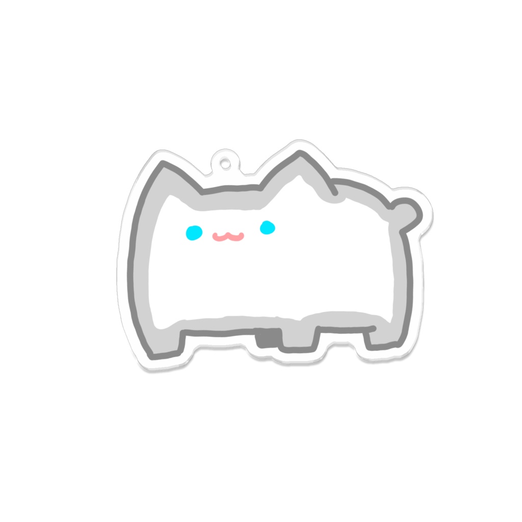 ネコのアクリルキーホルダー