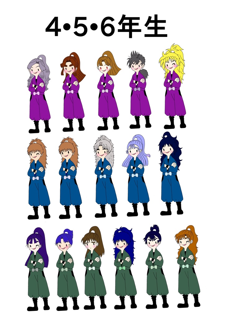 忍たま学年別ステッカーセット