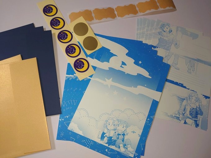 家輝×舎那 4、5コマレターセット