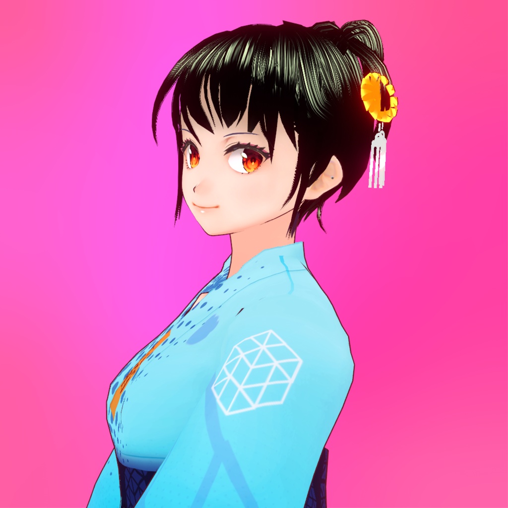 カゼコ(浴衣スタイル)for VRoidstudio