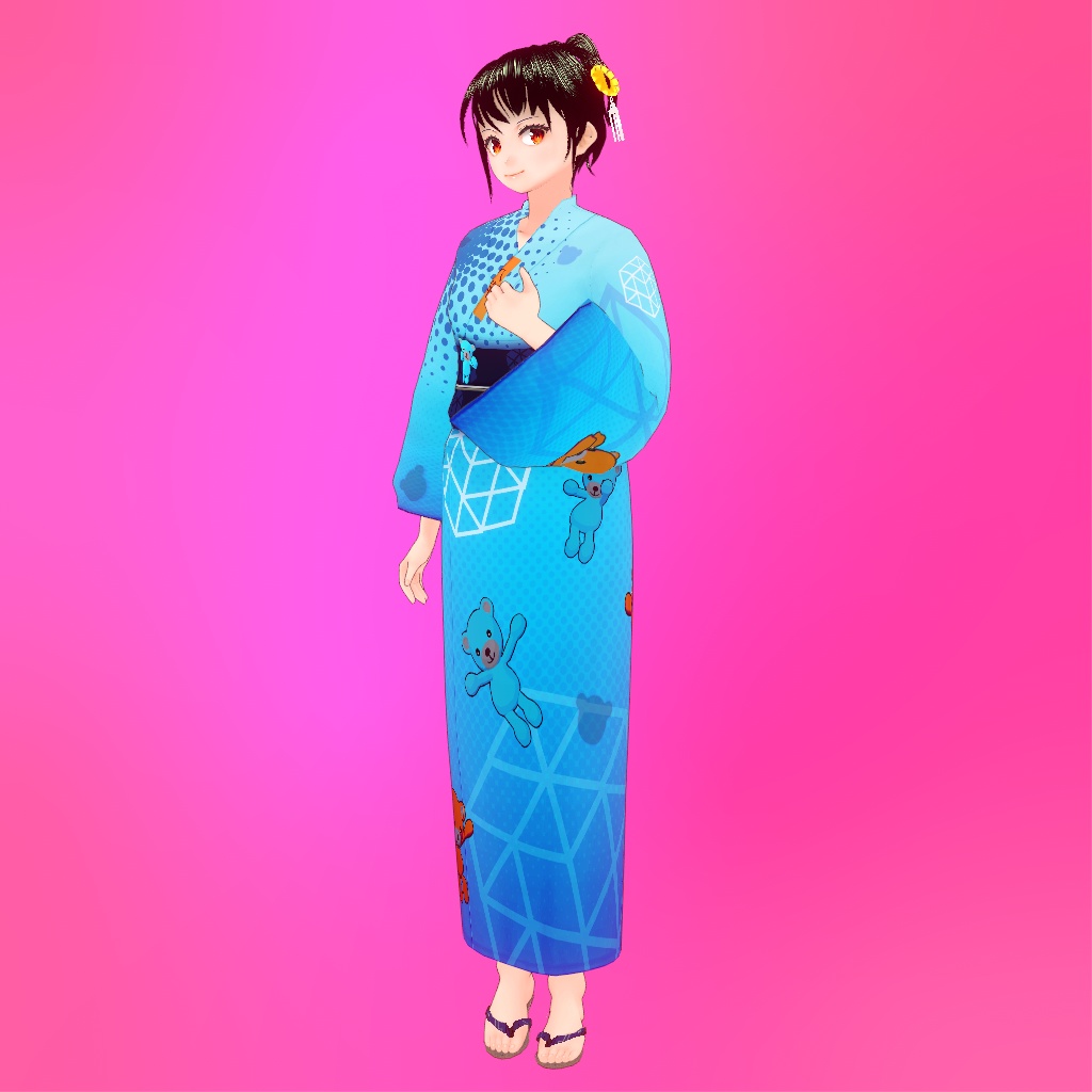 カゼコ(浴衣スタイル)for VRoidstudio