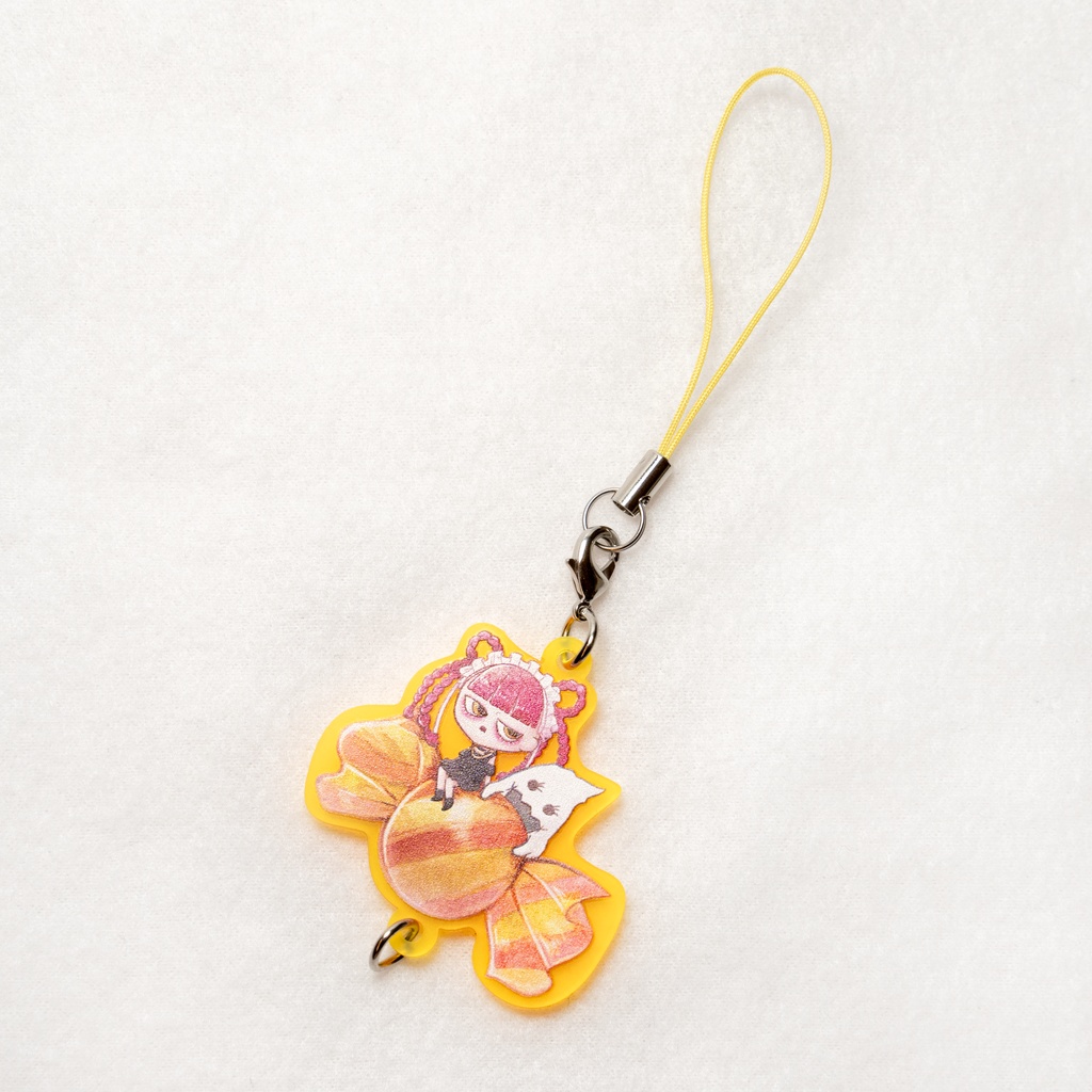 つながる！アクリルキーホルダー(yellow)