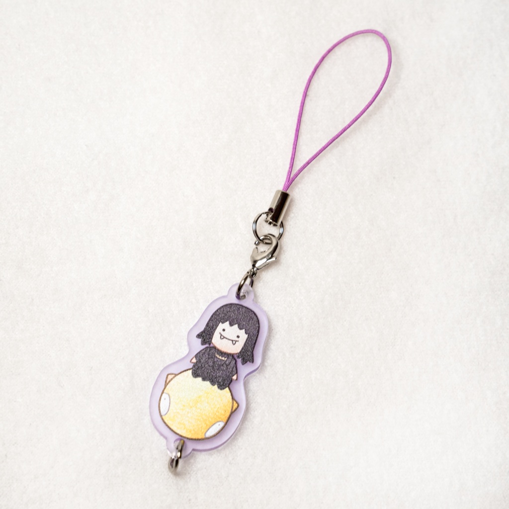 つながる！アクリルキーホルダー(purple)