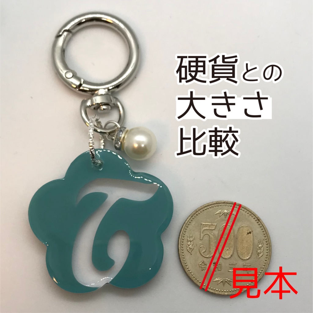 とぅーし さん メンカラーイメージキーホルダー (おはなイニシャル)