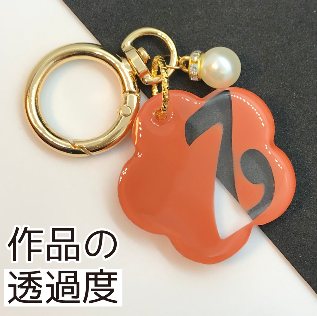 ゾマ さん メンカラーイメージキーホルダー (おはなイニシャル)