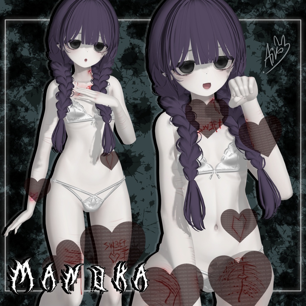 ♡ Shinano & Manuka「しなの」「マヌカ」SWEET ! Makeup - Face/Body - Skin texture & Eyes ♡