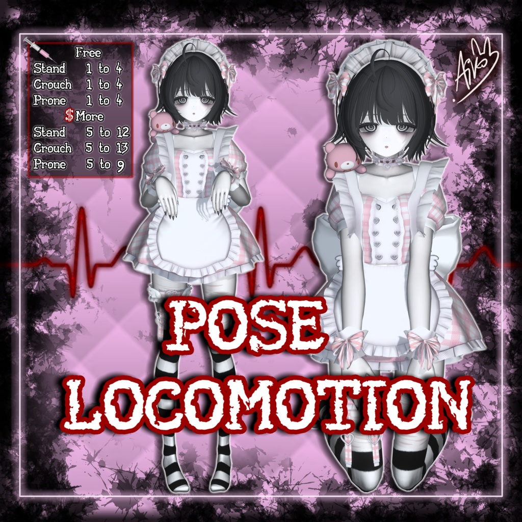 ♡ FREE (1 to 4) ♡ MiuMiu IDLE Pose Locomotion ♡