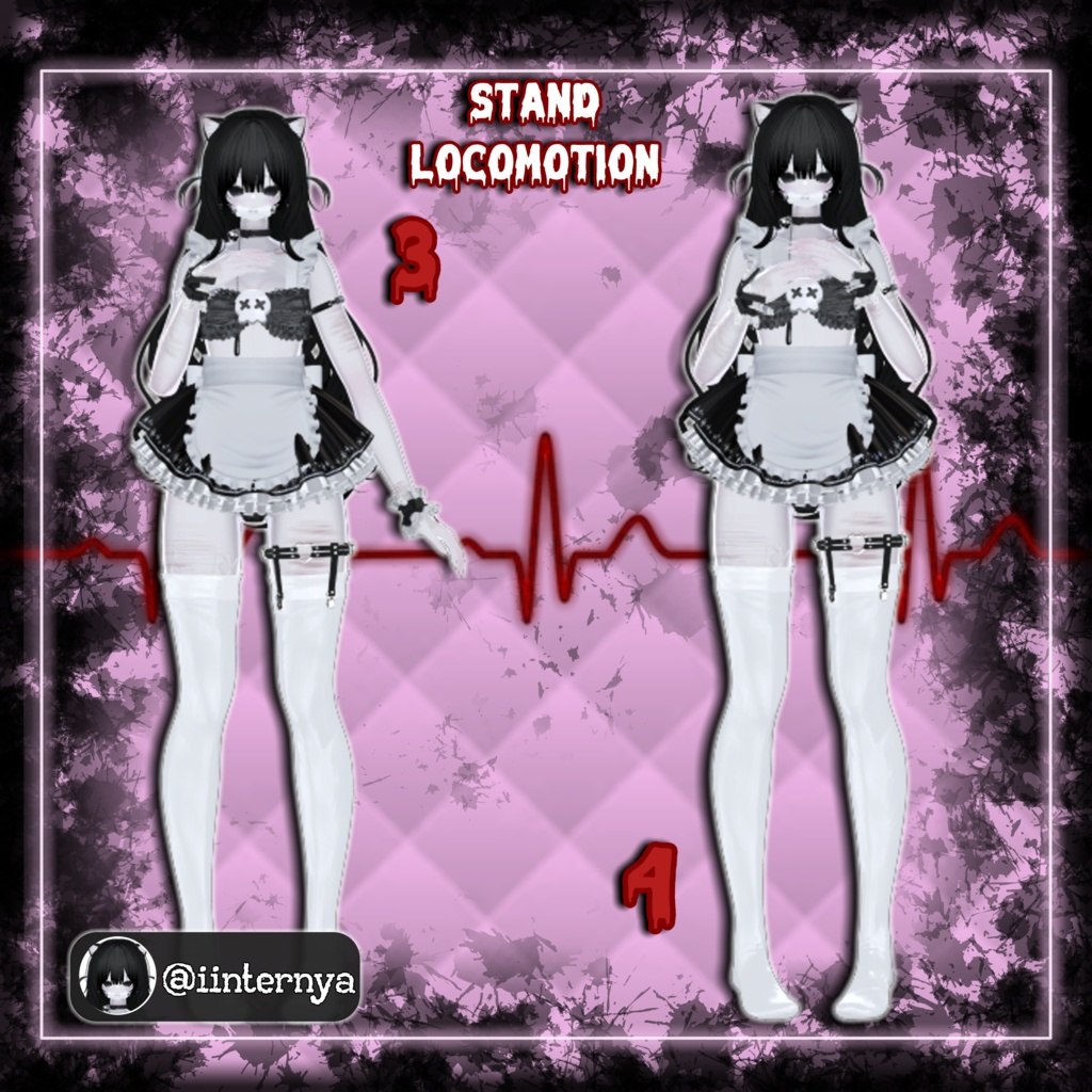 ♡ FREE (1 to 4) ♡ MiuMiu IDLE Pose Locomotion ♡