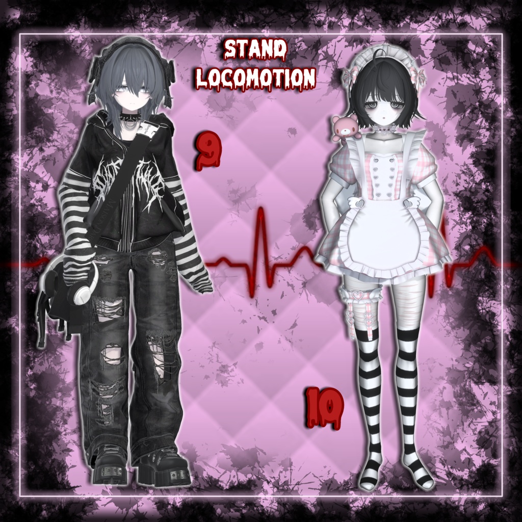 ♡ FREE (1 to 4) ♡ MiuMiu IDLE Pose Locomotion ♡