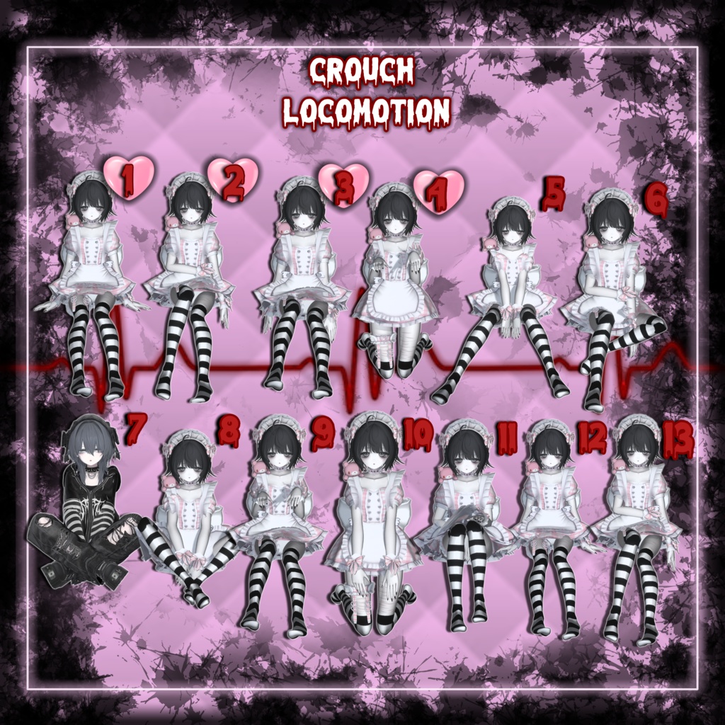 ♡ FREE (1 to 4) ♡ MiuMiu IDLE Pose Locomotion ♡